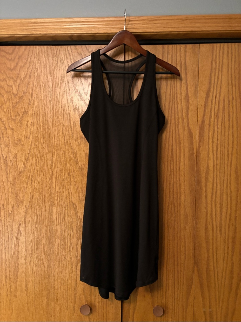 Soybu Black Tank Dress with Subtle Scoop Neck